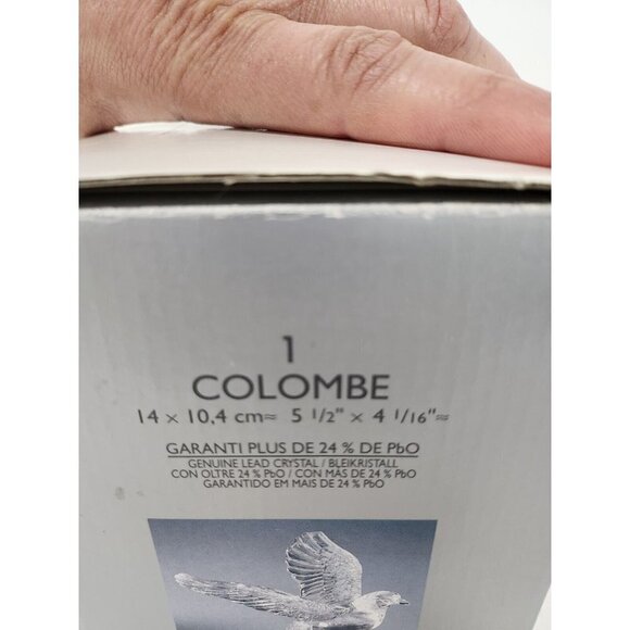 VTG 1993 Cristal D' Arques France Lead Crystal Cut Glass Flying Bird Figurine - Picture 6 of 13